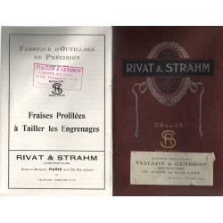RIVAT et STRAHM Fabrique d'Outillage de précision . Outils...
