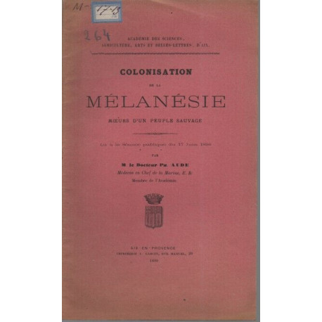 Colonisation de la MELANESIE Moeurs d'un peuple sauvage