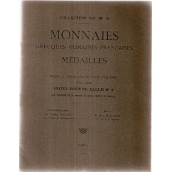 Collection de Mr B. Monnaies grecques-romaines-Françaises...