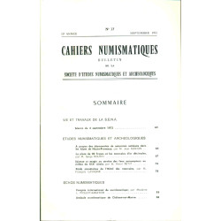 Cahiers Numismatiques. No 37