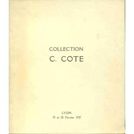 Collection C. Cotte . Catalogue des Diplomes et décorations...