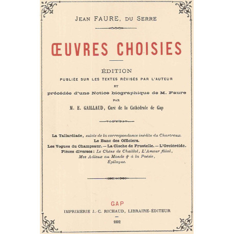 Oeuvres choisies