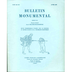 Bulletin Monumental. Tome 145 . III . Dirigée par Francis Salet...