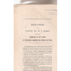 Réponse au Factum de M. J. Roman intitulé Supplément au IIIe...