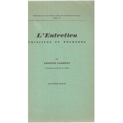 L'entretien.Principes et méthodes