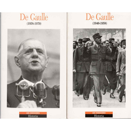 DE GAULLE (1940-1958) -(1958-1970) 2 tomes