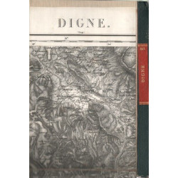 DIGNE. Carte levée par les Officiers du Corps d'Etat Major