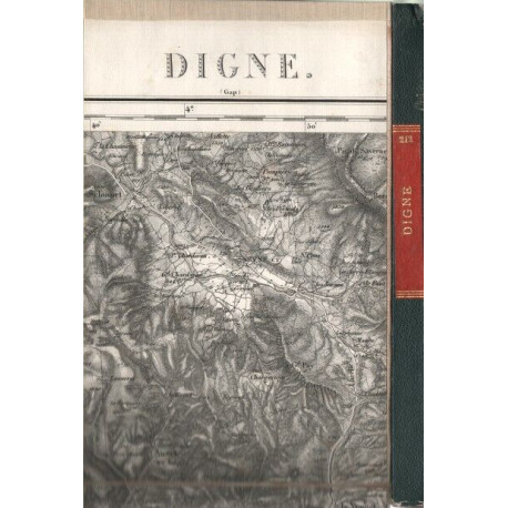 DIGNE. Carte levée par les Officiers du Corps d'Etat Major
