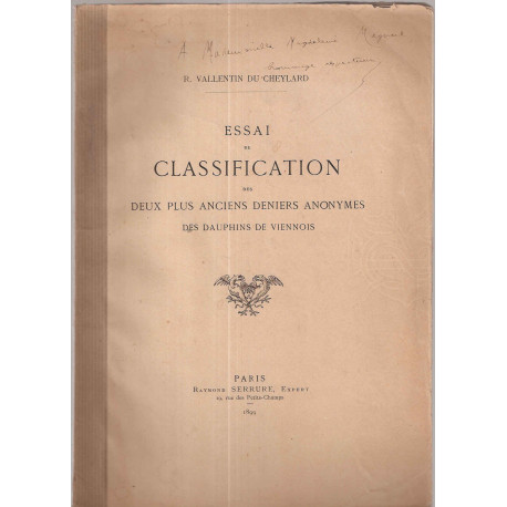 Essai de classification des deux plus anciens deniers anonymes des...