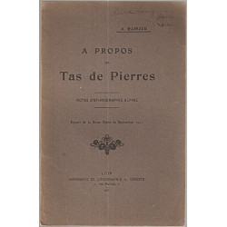 A propos de Tas de Pierres.Notes d'Ethnographie Alpine