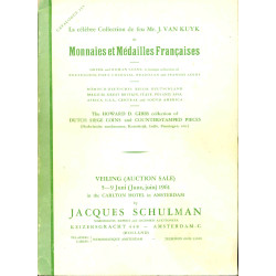 La célèbre collection de feu Mr. J. Van Kuyk. Monnaies et...