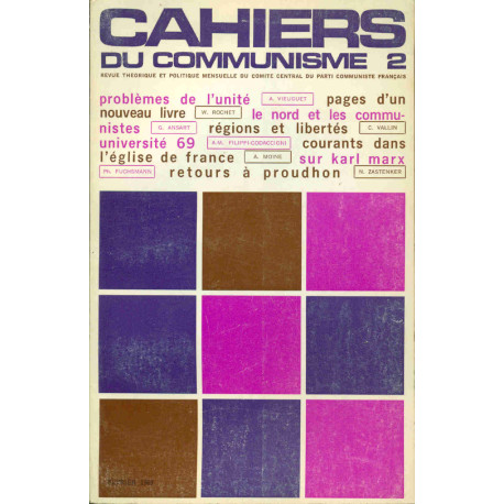 Cahiers du communisme.no 2. Régions et Libertés