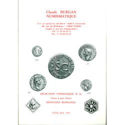 Numismatique Sélection thématique no 26 (liste à prix fixes)...