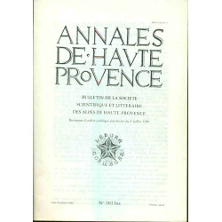 Annales de Haute Provence .Bulletin de la Société scientifique et...