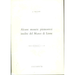 Alcune monete piemontesi inedite del Museo di Lione . Etat de neuf