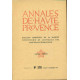 Annales de Haute -Provence . Bulletin semestriel de la Société...