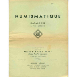 Catalogue à prix marqués. Maison Clément Platt