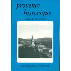 Provence Historique. Tome XXXVIII. Fascicule 152 . Pays d'Apt et...