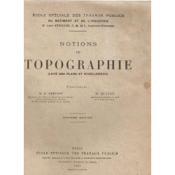 Notions de topographie (levé des plans et nivellement).Seizieme...