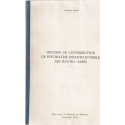 Histoire de L'Intersecteur de Psychiatrie infanto-juvénile des...