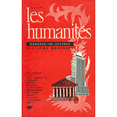 Les Humanités. Classes de Lettres . Sections Modernes