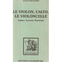 Le violon l'alto le violoncelle.Hygiène anatomie Physiologie