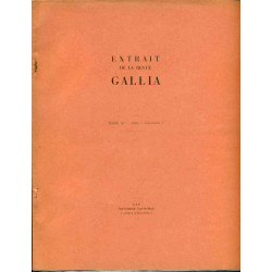 Extrait de la Revue Gallia.Tome XI-Fascicule 1