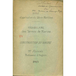 Ecole d'application du Génie Maritime. Vocabulaire des Termes de...