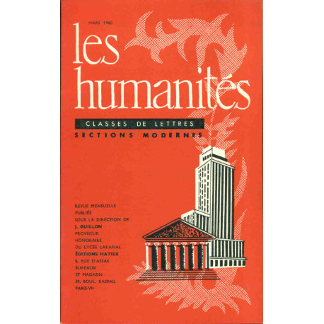 Les Humanités.Classes de Lettres sections modernes .1959-1960 no 26