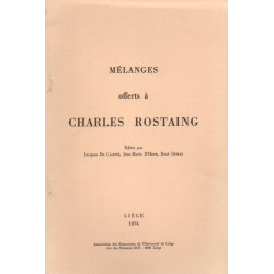Mélanges offerts à Charles Rostaing. Brève étude sur l'oronymie...
