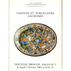 Faïences et porcelaines anciennes . Nouveau Drouot