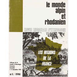 Les Régions de La France.Colloque de la Société d'Ethnologie...