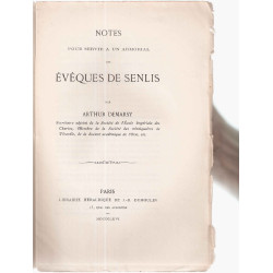 Notes pour servir à un armorial des Evêques de Senlis
