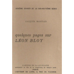 Quelques pages sur Léon bloy