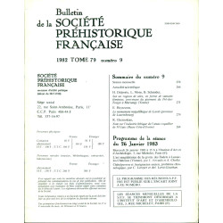 Bulletin de la société préhistorique française . Tome 79 . Numéro...