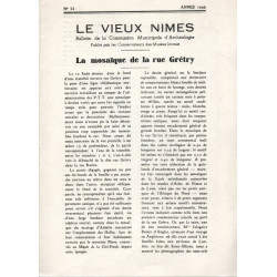 Le Vieux Nîmes . La Mosaïque de la rue Grétry