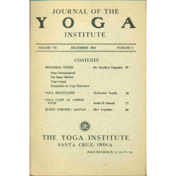 Journal of the Yoga Institute . Volume VII . No 5
