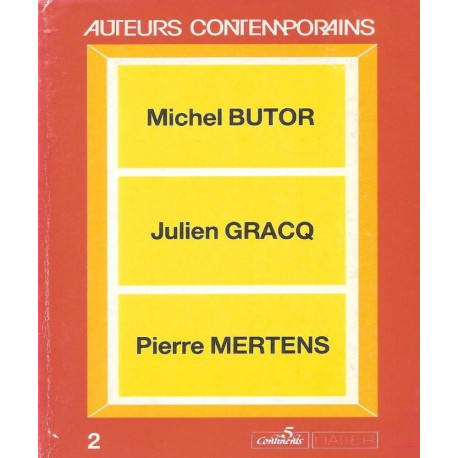 Butor/gracq (Aut.Contemporains)
