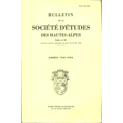 Bulletin de la Société d'études des Hautes-alpes.Années 1985-1986