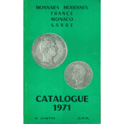 Catalogue 1971 . Monnaies modernes France Monaco Sarre