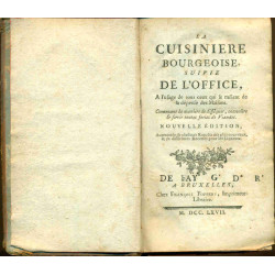 La Cuisiniere Bourgeoise suivie de l'Office à l'usage de tous ceux...