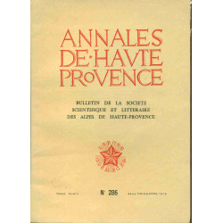 Annales de Haute Provence .Tome XLVIII No 286.Tricentenaire des...