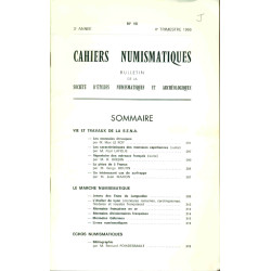 Cahiers Numismatiques .Bulletin de la Société d'etudes...