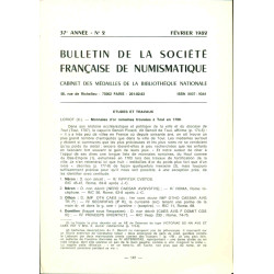 Bulletin de la société française de Numismatique. Cabinet des...
