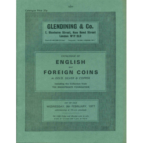 Catalogue of english et Co in gold silver et copper including the...
