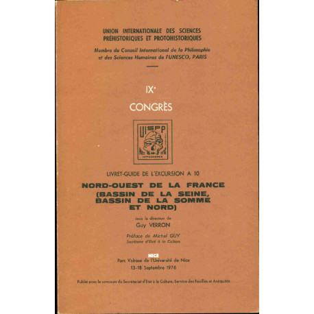 IXe congrès.Livret guide de l'excursion A10 .Nord-ouest de la...