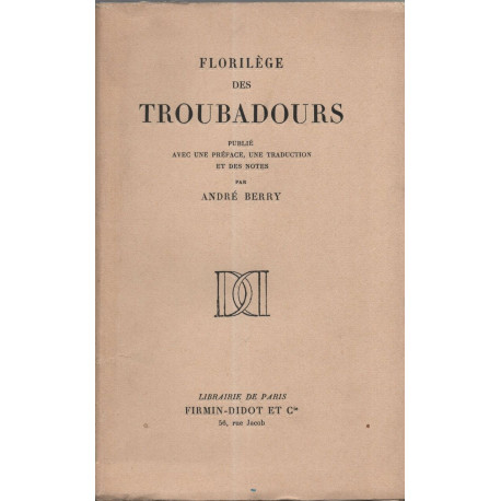 Florilège des TROUBADOURS
