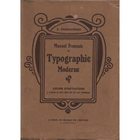 Manuel Français de Typographie Moderne