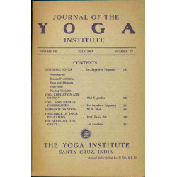 Journal of the Yoga Institute Volume VII Number 12