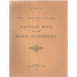 Plomb à l'effigie de Lucius-Vérus. Nouvelles notes sur une Maison...